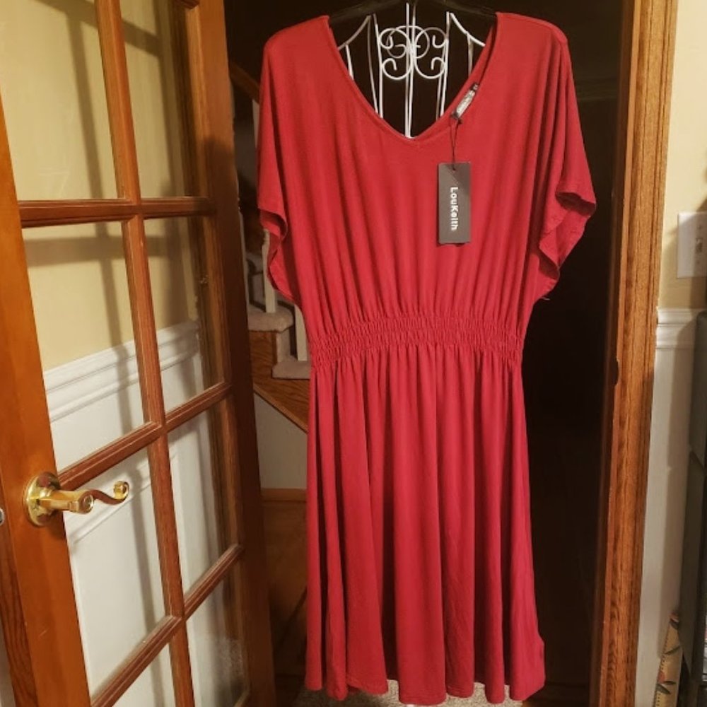 NWT LouKeith sz 22 red dress